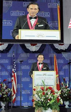 By receiving the Ellis Island Medal of Honor, Mr. Zepter joins the ranks of only five non-U.S. citizens who have been honored